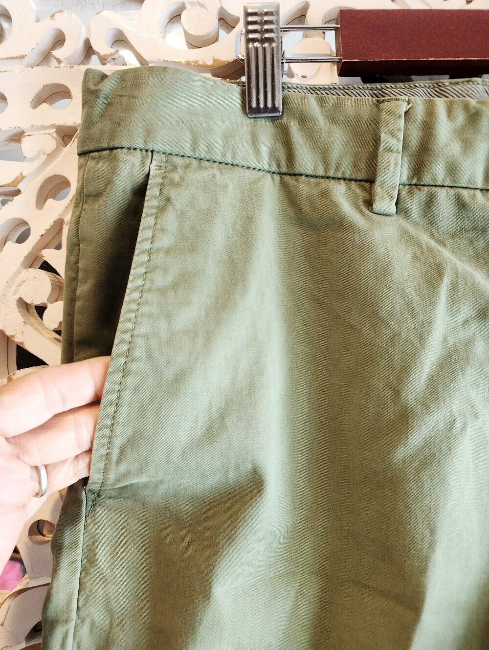 FIGARET PARIS OLIVE CHIN9 PANTS MENS SIZE 32 WAIST COMFTRABLE FIT - Picture 6 of 14